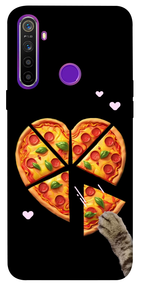 Чехол Pizza Love Cat для Realme 5