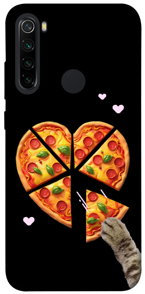 Чохол Pizza Love Cat для Xiaomi Redmi Note 8