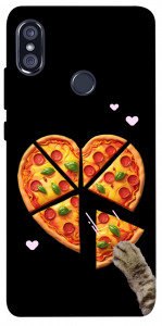 Чохол Pizza Love Cat для Xiaomi Redmi Note 5 (DC)