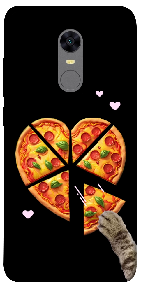 Чехол Pizza Love Cat для Xiaomi Redmi Note 5 (Single Camera)