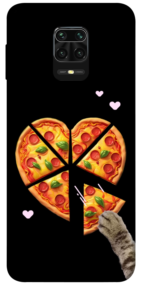 Чехол Pizza Love Cat для Xiaomi Redmi Note 9 Pro