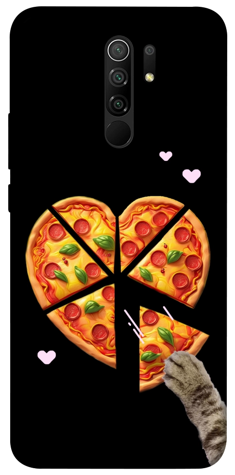 Чохол Pizza Love Cat для Xiaomi Redmi 9