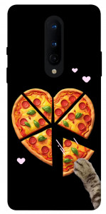 Чехол Pizza Love Cat для OnePlus 8