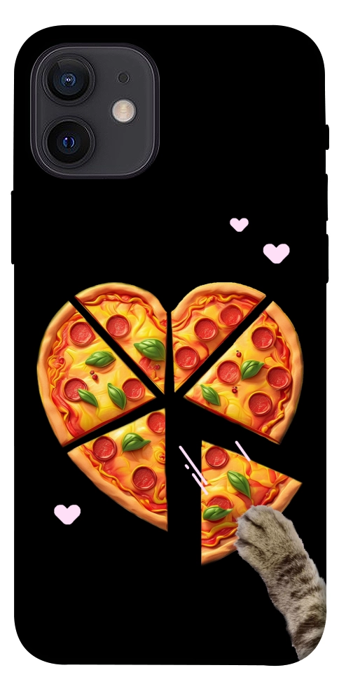 Чехол Pizza Love Cat для iPhone 12