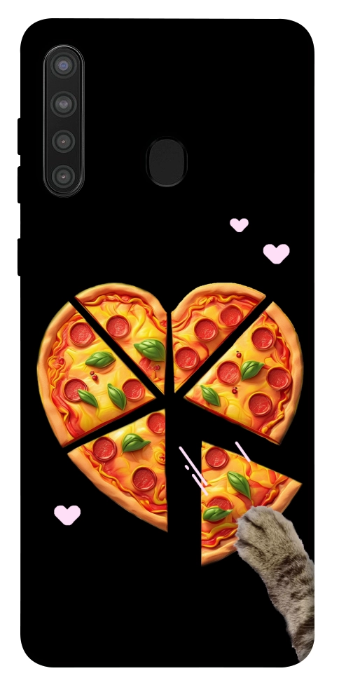 Чохол Pizza Love Cat для Galaxy A21