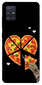 Чехол Pizza Love Cat для Galaxy M51