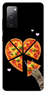 Чохол Pizza Love Cat для Galaxy S20 FE