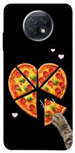 Чехол Pizza Love Cat для Xiaomi Redmi Note 9 5G