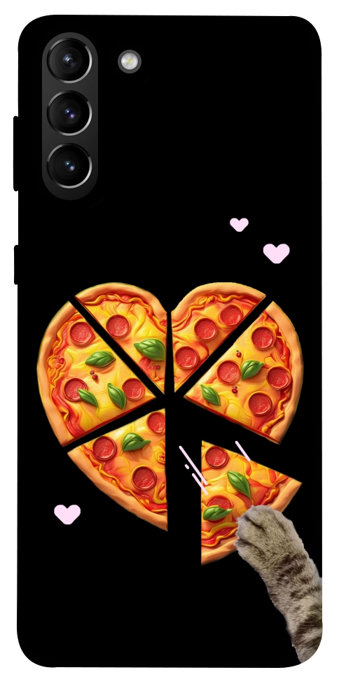 Чохол Pizza Love Cat для Galaxy S21+