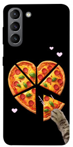 Чохол Pizza Love Cat для Galaxy S21