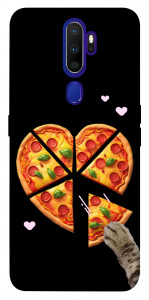 Чохол Pizza Love Cat для Oppo A9 (2020)