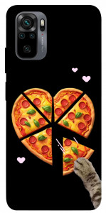 Чехол Pizza Love Cat для Xiaomi Redmi Note 10S