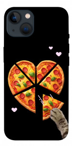 Чохол Pizza Love Cat для iPhone 13