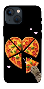 Чехол Pizza Love Cat для iPhone 13 mini