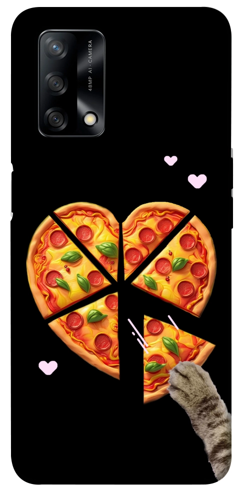 Чехол Pizza Love Cat для Oppo A74 4G