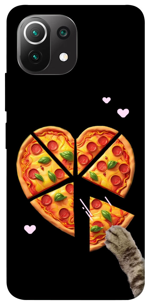 Чохол Pizza Love Cat для Xiaomi Mi 11 Lite