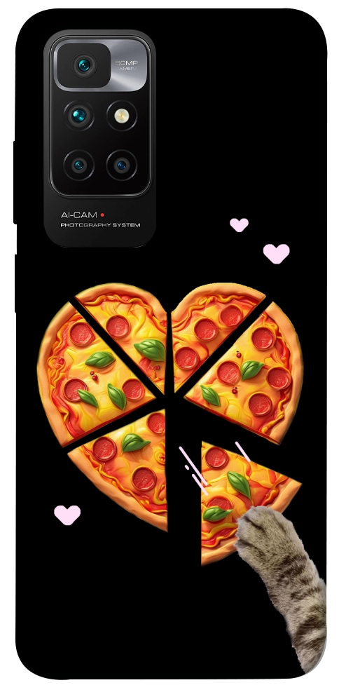 Чохол Pizza Love Cat для Xiaomi Redmi 10