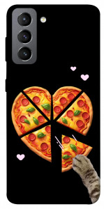 Чехол Pizza Love Cat для Galaxy S21 FE