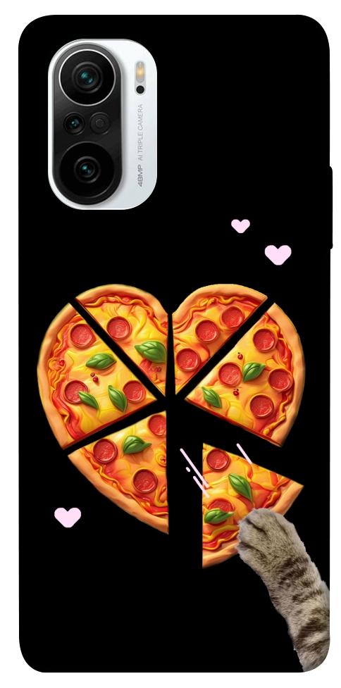 Чехол Pizza Love Cat для Xiaomi Redmi K40