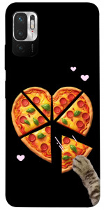 Чохол Pizza Love Cat для Xiaomi Redmi Note 10 5G