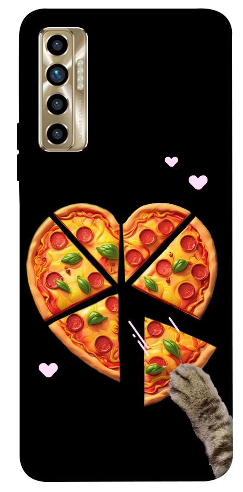 Чехол Pizza Love Cat для TECNO Camon 17P