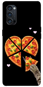 Чохол Pizza Love Cat для Oppo Reno 4 Pro 5G