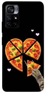 Чохол Pizza Love Cat для Xiaomi Poco M4 Pro 5G