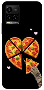 Чохол Pizza Love Cat для Vivo Y33s