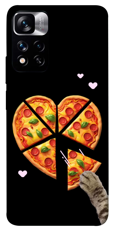 Чехол Pizza Love Cat для Xiaomi Redmi Note 11 5G