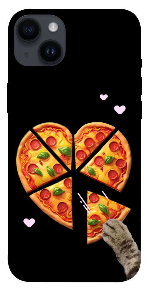 Чехол Pizza Love Cat для iPhone 14 Plus