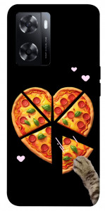 Чохол Pizza Love Cat для Oppo A57s