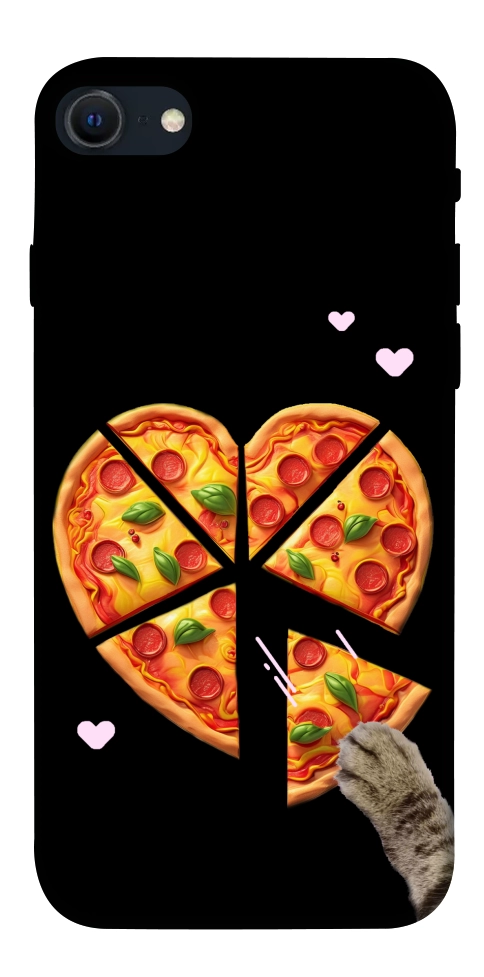 Чохол Pizza Love Cat для iPhone SE (2022)