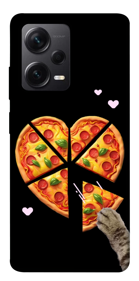 Чехол Pizza Love Cat для Xiaomi Redmi Note 12 Pro+