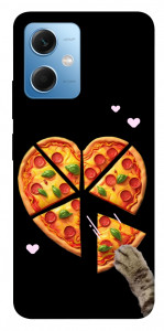 Чохол Pizza Love Cat для Xiaomi Redmi Note 12 5G