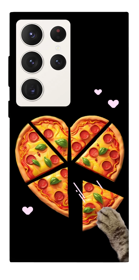 Чехол Pizza Love Cat для Galaxy S23 Ultra