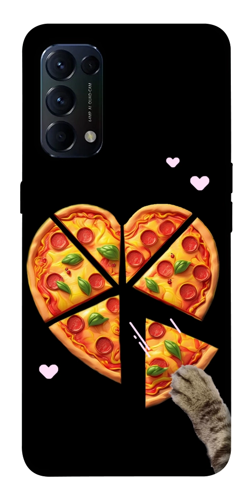 Чохол Pizza Love Cat для Oppo Reno 5 4G