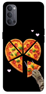 Чохол Pizza Love Cat для Oppo Reno 4