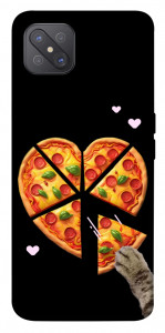 Чохол Pizza Love Cat для Oppo A92s