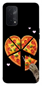 Чехол Pizza Love Cat для Oppo A74 5G