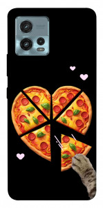 Чохол Pizza Love Cat для Motorola Moto G72