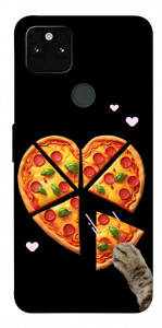 Чехол Pizza Love Cat для Google Pixel 5A