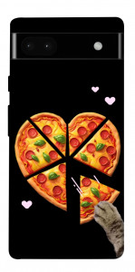 Чохол Pizza Love Cat для Google Pixel 6A