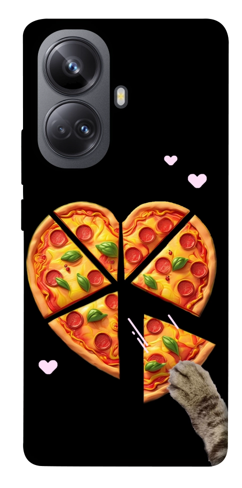 Чохол Pizza Love Cat для Realme 10 Pro+