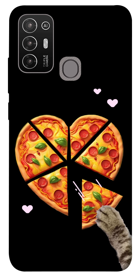 Чехол Pizza Love Cat для ZTE Blade A52