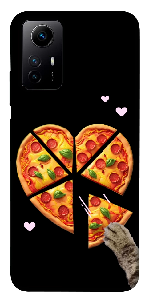 Чохол Pizza Love Cat для Xiaomi Redmi Note 12S