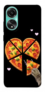 Чехол Pizza Love Cat для Oppo A78 4G