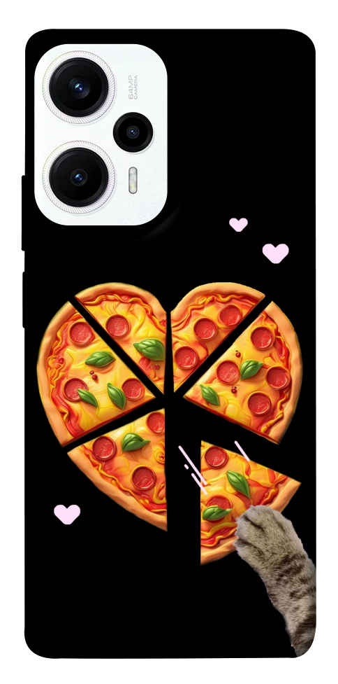 Чохол Pizza Love Cat для Xiaomi Poco F5