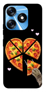 Чохол Pizza Love Cat для TECNO Spark 10