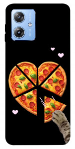 Чехол Pizza Love Cat для Motorola Moto G84