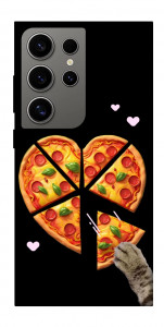 Чехол Pizza Love Cat для Galaxy S24 Ultra